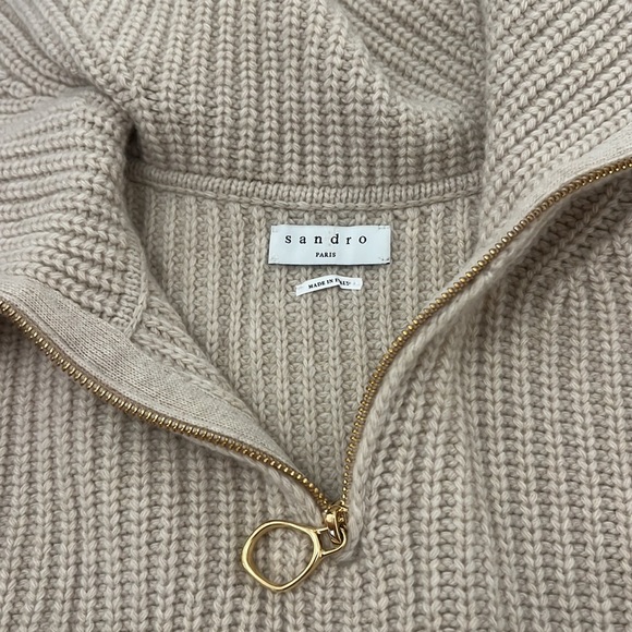 Sandro cropped wool sweater - Picture 2 of 3